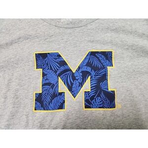 Tommy Bahama Mens Michigan Wolverines NCAA Graphic T-Shirt Gray XXL T223692UN